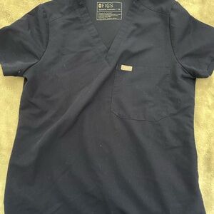 Navy FIGS scrub top
